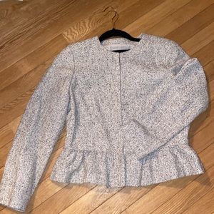 Ann Taylor cream + black short blazer. New w/ tags